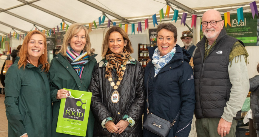 Mayor of Ards and North Down Councillor Gillian McCollum welcomes members of Tourism Ireland and Good Food Ireland Castle